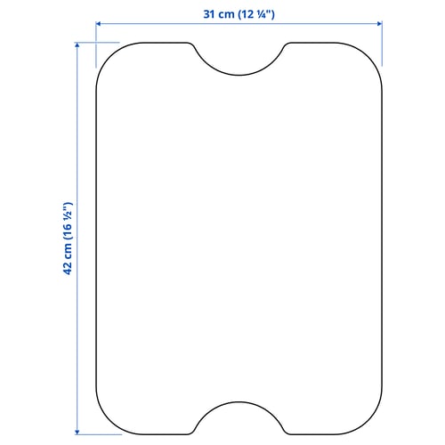 NORRÅVA Couvercle, bambou, 16 1/2x12 1/4 "