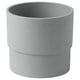 NYPON Cache-pot, intérieur/extérieur gris, 3 ½ "