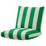 ÖNNESTAD Jeu de coussins pour fauteuil, vert/blanc/Radbyn