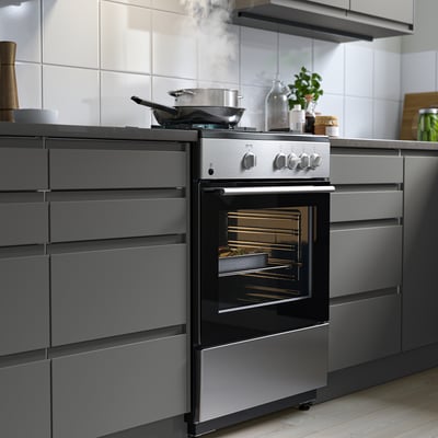 ÖRMINGE Cuisinière av table cuisson à gaz, acier inox, 24 "