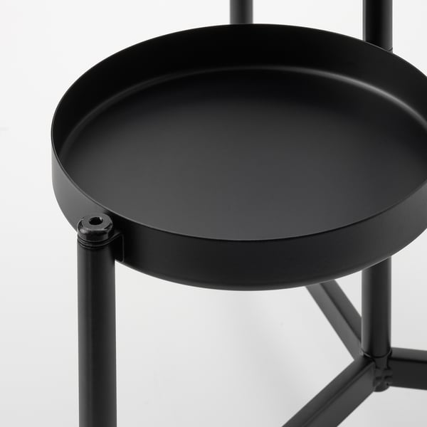 OLIVBLAD Jardinière, intérieur/extérieur noir, 22 ¾ "