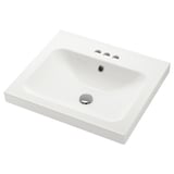 ORRSJÖN Lavabo, blanc 4" centré, 25x21 3/4 "
