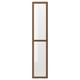 OXBERG Porte vitrée, brun effet noyer, 15 1/2x75 3/4 "