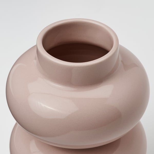 PÄRLHÄGG Vase, rose clair, 5 ½ "