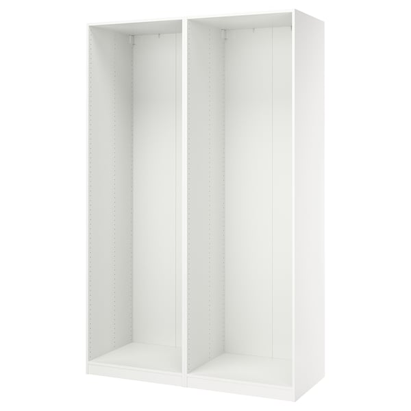 PAX 2 caissons armoire, blanc, 58 7/8x22 7/8x93 1/8 "