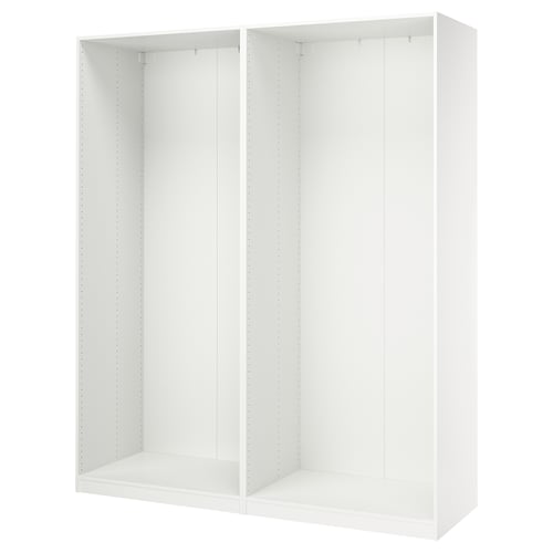 PAX 2 caissons armoire, blanc, 78 5/8x22 7/8x93 1/8 "