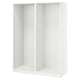 PAX 2 caissons armoire, blanc, 58 7/8x22 7/8x79 1/4 "