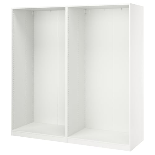 PAX 2 caissons armoire, blanc, 78 5/8x22 7/8x79 1/4 "