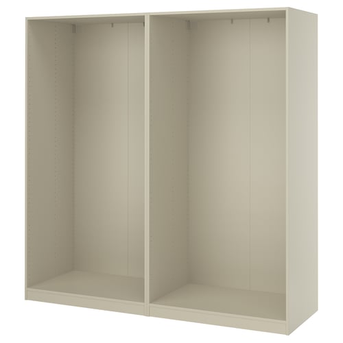 PAX 2 caissons armoire, gris-beige, 78 5/8x22 7/8x79 1/4 "
