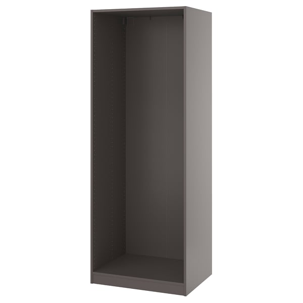 PAX Caisson montage mural, gris foncé, 29 1/2x22 7/8x79 1/8 "