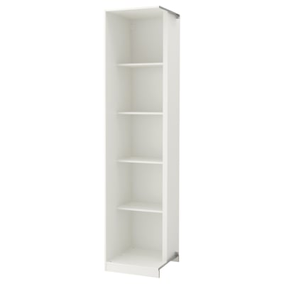 PAX Élément compl angle av 4 tablettes, blanc, 20 7/8x22 7/8x92 7/8 "