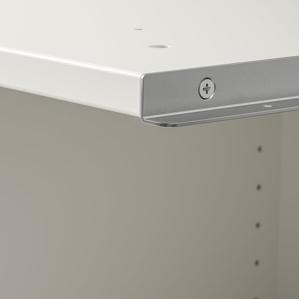 PAX Élément compl angle av 4 tablettes, blanc, 20 7/8x22 7/8x92 7/8 "