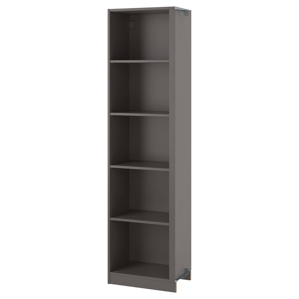PAX Élément compl angle av 4 tablettes, gris foncé, 20 7/8x13 3/4x79 1/8 "