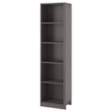 PAX Élément compl angle av 4 tablettes, gris foncé, 20 7/8x13 3/4x79 1/8 "