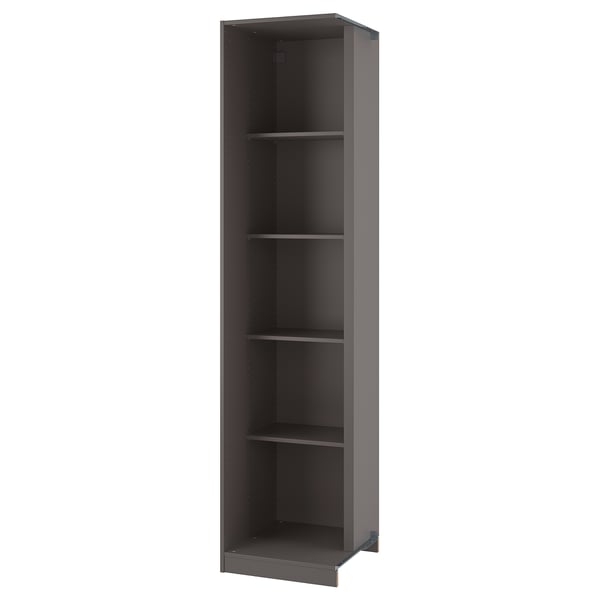 PAX Élément compl angle av 4 tablettes, gris foncé, 20 7/8x22 7/8x92 7/8 "