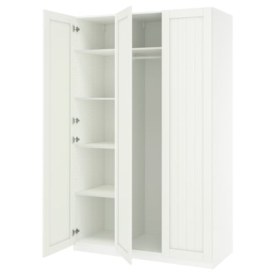 PAX / GULLABERG Agencement armoire-penderie, blanc/blanc, 59x23 5/8x93 1/8 "