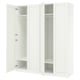 PAX / GULLABERG Agencement armoire-penderie, blanc/blanc, 78 3/4x23 5/8x93 1/8 "