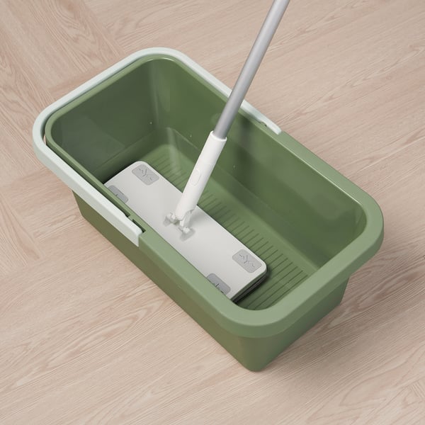 PEPPRIG Seau et panier de nettoyage, vert