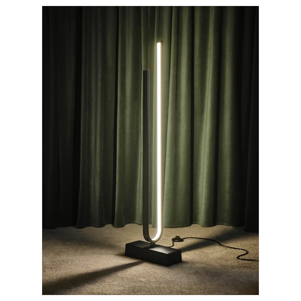 PILSKOTT Lampadaire à DEL, intelligent noir