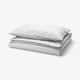 PILTANDVINGE Housse de couette et taie(s), gris, 1 place