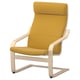 POÄNG Fauteuil, bouleau plaqué/Kelinge jaune foncé