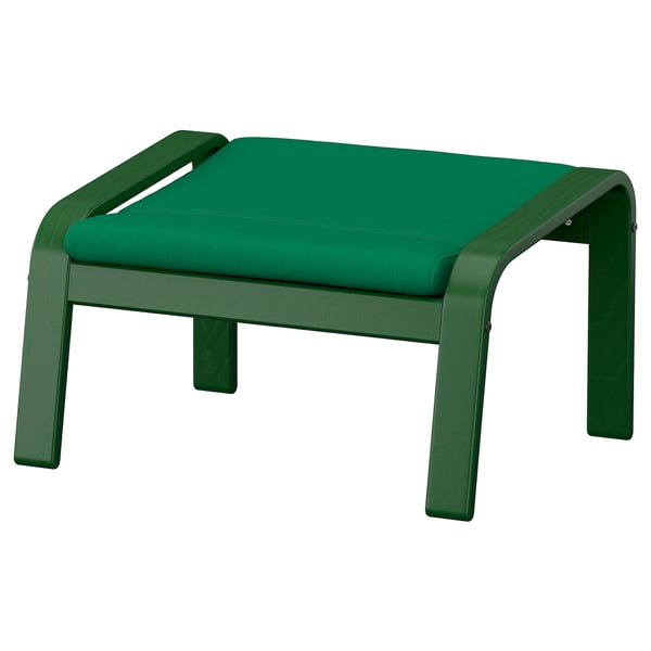 POÄNG Repose-pieds, vert foncé/Vissle vert profond
