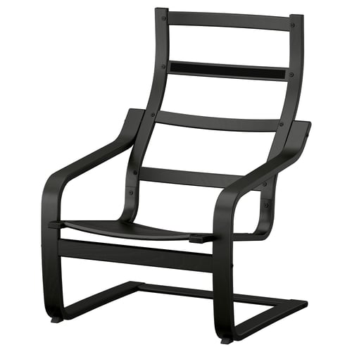 POÄNG Structure fauteuil, noir