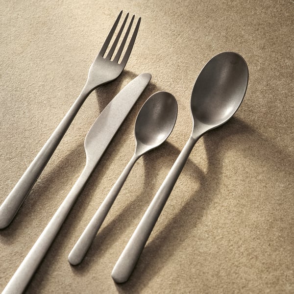 PRAKTBOTIA Service de couverts 16 pces, acier inox