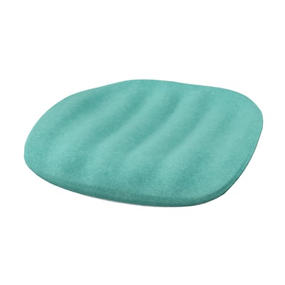 PYNTEN Coussin pour chaise bureau enfant, turquoise, 13x12 ½ "