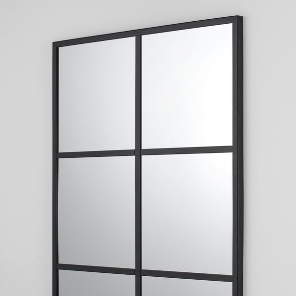 RAGGARÖN Miroir, noir, 23 5/8x35 3/8 "