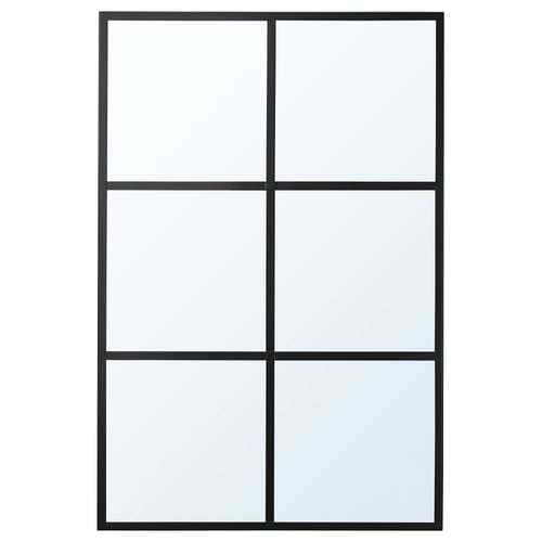 RAGGARÖN Miroir, noir, 23 5/8x35 3/8 "