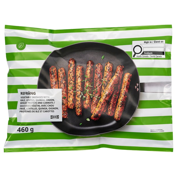 REFRÄNG Saucisses végétales, surgelé, 16 oz