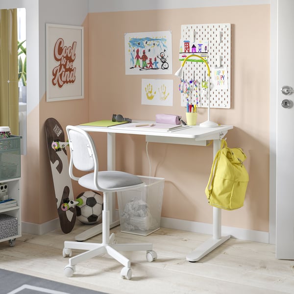 RELATERA Bureau, blanc, 35 3/8x23 5/8 "