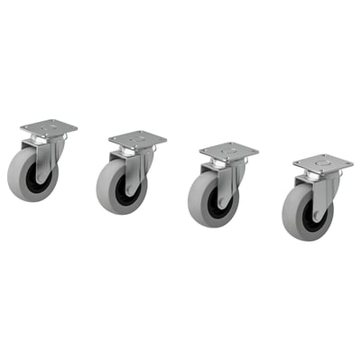 RILL Roulette, gris, 2 "