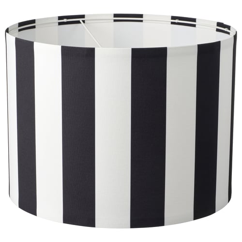 RINGSTA Abat-jour, noir/blanc, 17 "