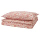 RODGERSIA Housse de couette et taie(s), rose/blanc, 1 place