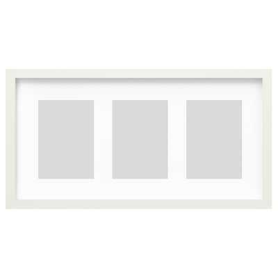 RÖDALM Cadre pour 3 photos, blanc, 21 ¾x11 "