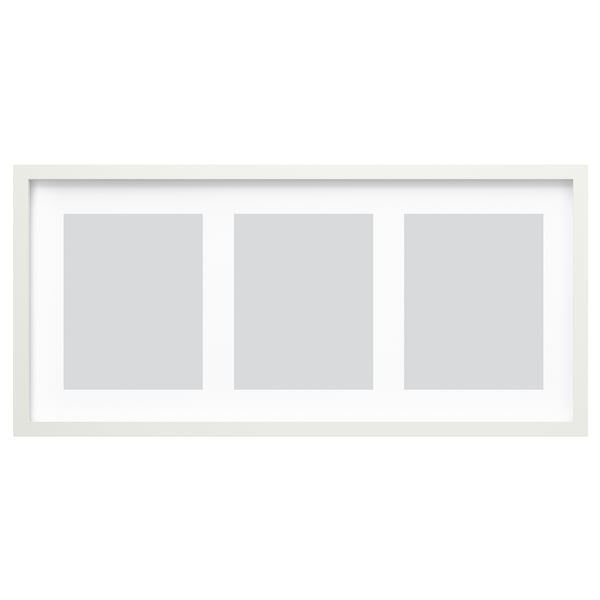RÖDALM Cadre pour 3 photos, blanc, 30x13 ¾ "