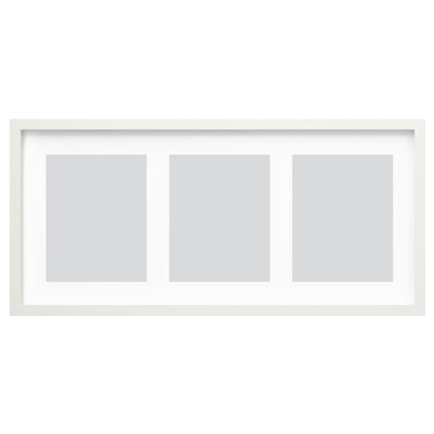 RÖDALM Cadre pour 3 photos, blanc, 30x13 ¾ "