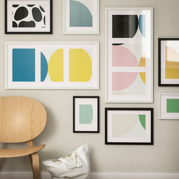 RÖDALM Cadre pour 3 photos, blanc, 30x13 ¾ "