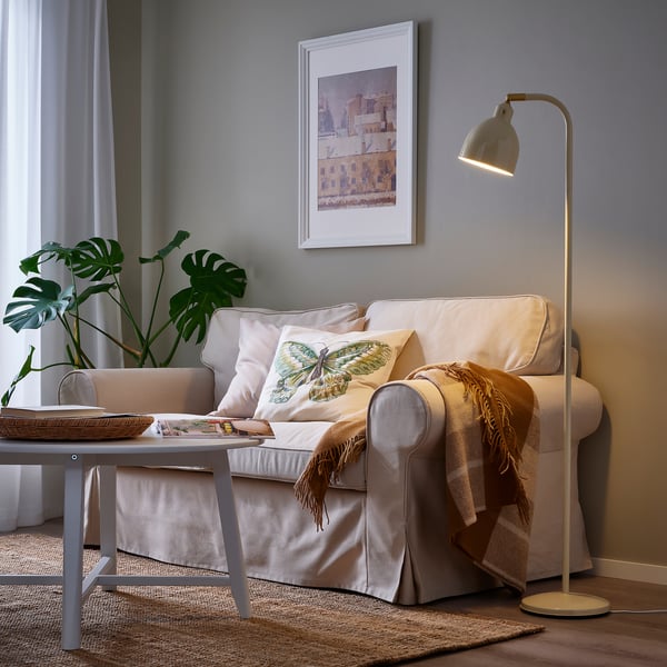 RÖDFLIK Lampadaire/liseuse, beige clair