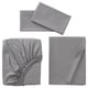 RÖNNVECKMAL Ensemble draps, gris, Très grand 2 places