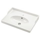 RUTSJÖN Lavabo, blanc, 31 3/8x21 7/8 "