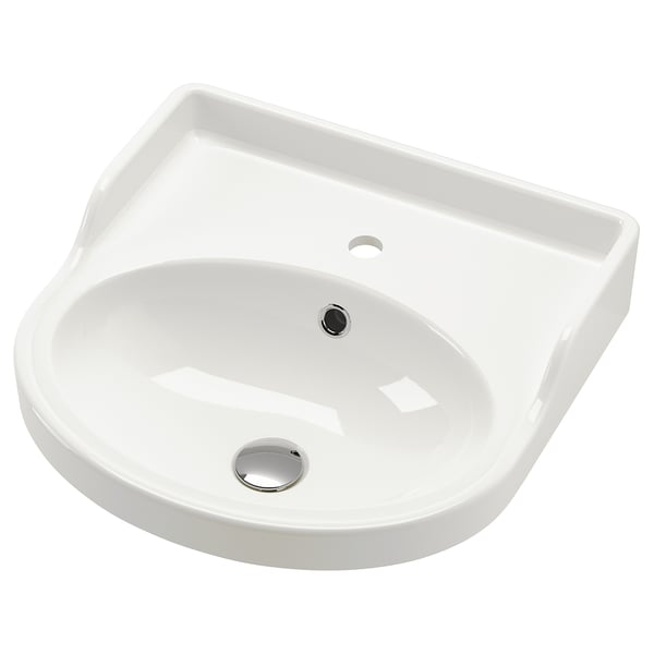RUTSJÖN Lavabo semi-encastré, blanc, 20x19 5/8 "
