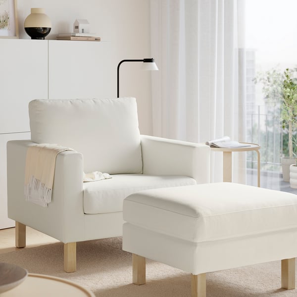 SALTSJÖBADEN Repose-pieds, Blekinge blanc