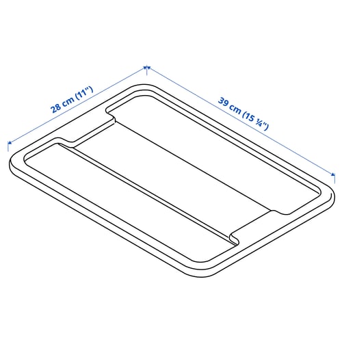 SAMLA Couvercle pour bac 11/22L, transparent