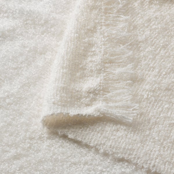 SANDBRODD Jeté, blanc cassé, 51x67 "