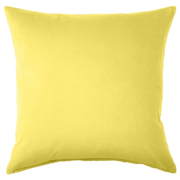 SANELA Housse de coussin, jaune clair, 20x20 "