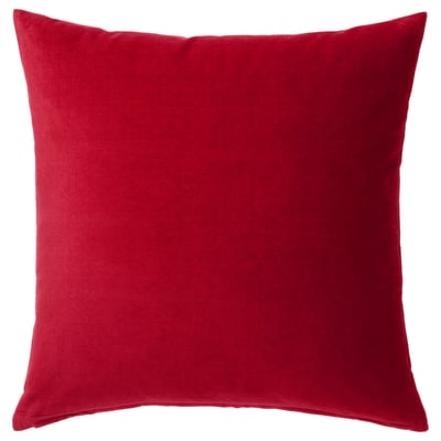 SANELA Housse de coussin, rouge, 20x20 "