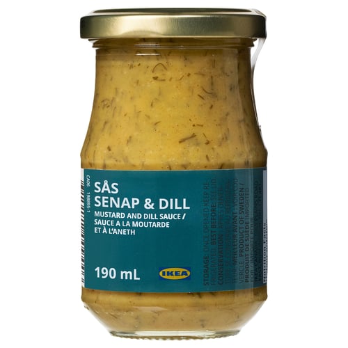 SÅS SENAP & DILL Sauce à l'aneth pour saumon mariné, 7 oz